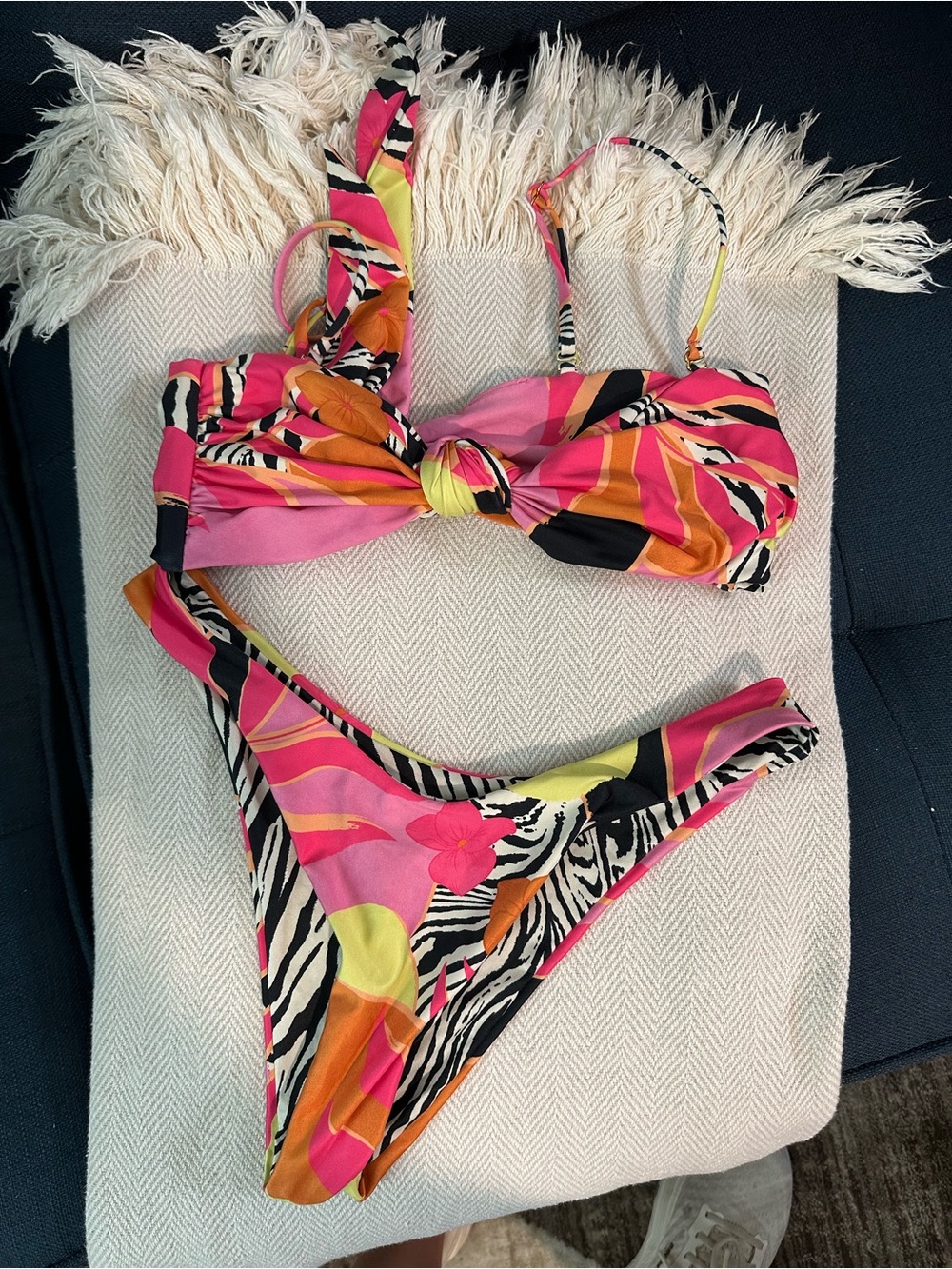AGUA BENDITA x REVOLVE Lucille Bikini Top in Multi - Picture 2 of 3